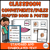 Classroom Commitment and Rules Adapted Book and Poster