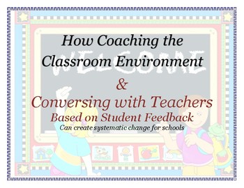 Preview of The Classroom Environment: coaching teachers