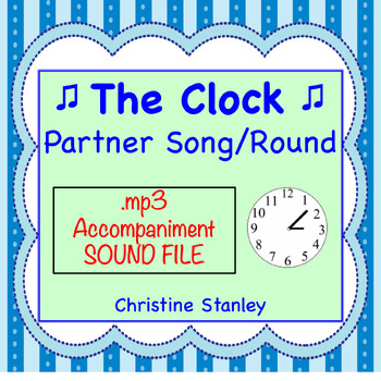 Preview of The Clock Partner Song/Round .mp3 Sing-a-long Accompaniment