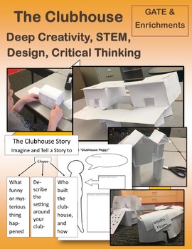 Preview of The Clubhouse - Deep Creativity, Design, STEAM, Critical Thinking, and GATE