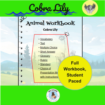 Preview of The Cobra Lily: Carnivorous Plant Study, Student Paced, Interactive Lesson