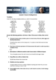 The Code Documentary Worksheet episode 2 (Teacher's Worksheet)