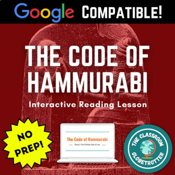 Preview of The Code of Hammurabi - World History Interactive Reading Assignment