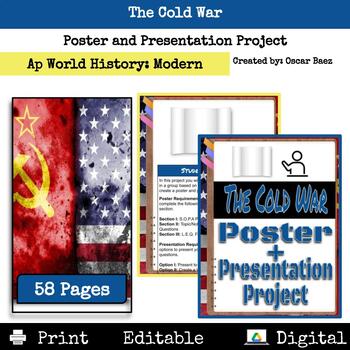 Preview of The Cold War: Poster + Presentation Project And More! APWH Modern