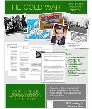 Preview of The Cold War: Practice Test 03