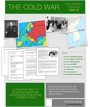 Preview of The Cold War: Practice Test 07