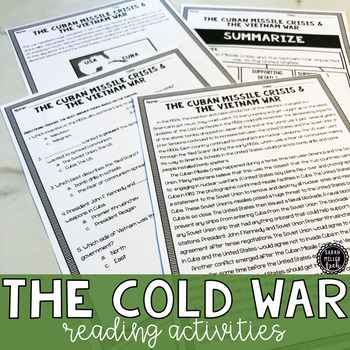 Preview of The Cold War Reading Activities (SS5H5a, SS5H5b, SS5H5c, SS5H5d) GSE Aligned