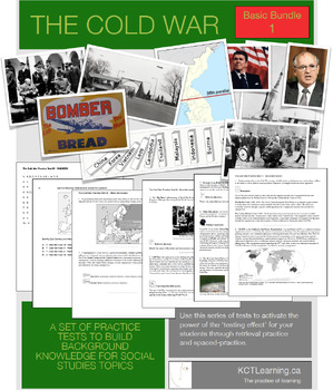 Preview of The Cold War Practice Tests: Basic Bundle 1 (six quizzes)