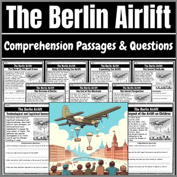 Preview of The Cold War | The Berlin Airlift reading comprehension Passages & Questions
