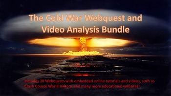 Preview of The Cold War Webquest and Video Analysis Bundle