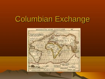 Preview of The Colombian Exchange - Presentation, Handout, Graphic Organizer
