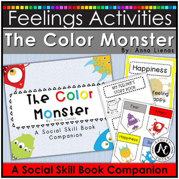Preview of Feelings Activities for The Color Monster Social Skill Groups