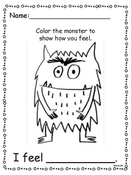 The Color Monster Extension Activities by KarrasKids | TpT