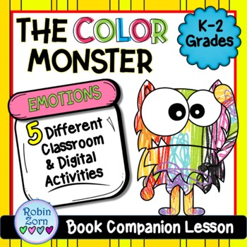 Preview of The Color Monster - FEELINGS & EMOTIONS Book Companion Lesson