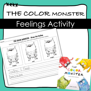 Preview of The Color Monster - Feelings Activity Book Companion