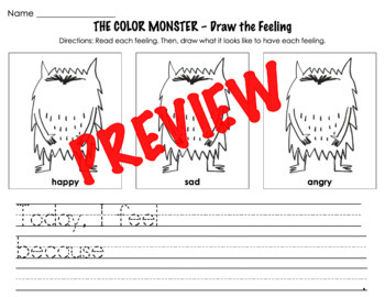 The Color Monster - Feelings Activity Book Companion by Joelle Erich