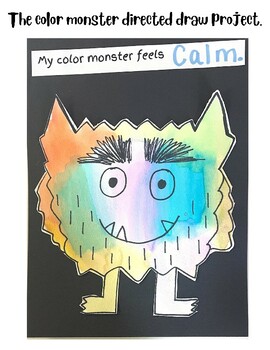 The Color Monster directed draw and sentence starters by ABCs with Mrs ...
