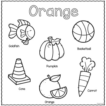 The Color Orange Printable Activities (COLOR OF THE WEEK) | TpT
