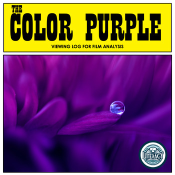 Preview of The Color Purple 1985 - Movie Analysis Guide - Spielberg Film - Print & Digital