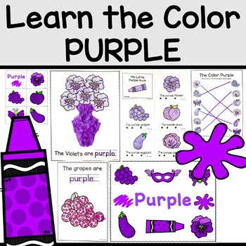 Preview of The Color Purple Printable Activities (COLOR OF THE WEEK)