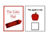The Color Red Adapted Book - differentiated - interactive