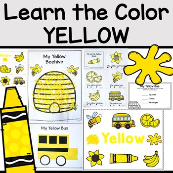 Preview of The Color Yellow Printable Activities (COLOR OF THE WEEK)
