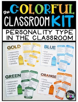 Preview of The Colorful Classroom Kit - Personality Styles in the Classroom