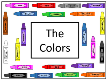 The Colors Concentration Card Game- ESL Colors Vocabulary by Meg Coursey