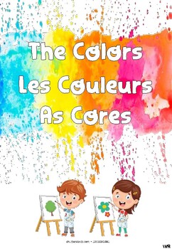 Preview of The Colors, Les Couleurs, As cores - Match the colors