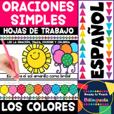 The Colors in Spanish - Oraciones Simples - Read , Trace ,