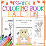 Fall Spanish Coloring Book Autumn Coloring Pages el Otoño 