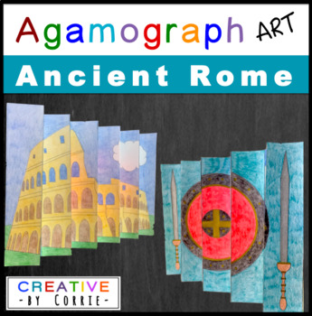 Preview of The Colosseum, Pantheon & More - Agamograph Art for Ancient Rome & Roman Empire