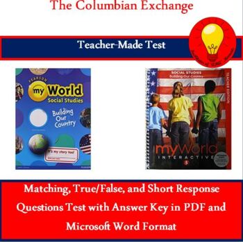 Preview of The Columbian Exchange Test (Answer Key Included)