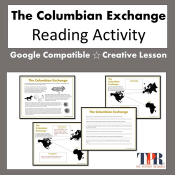 Preview of The Columbian Exchange Worksheet (Google Compatible)