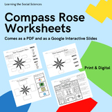 The Compass Rose Worksheets: Print and Digital