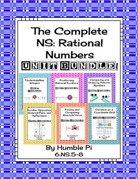 Preview of The Complete 6th Grade NS:Rational Numbers Unit Bundle-6.NS.5,NS.6,NS.7,NS.8