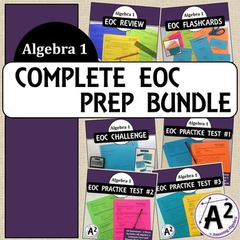 Preview of Complete Algebra 1 EOC Preparation Bundle