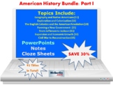 The Complete American History Bundle: Part I (PPT, DOC, PDF)