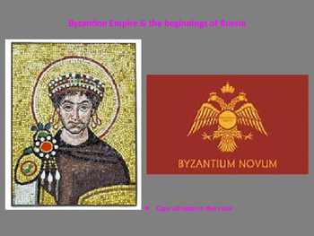 Preview of The Complete Byzantine Empire & Beginnings of Russia PowerPoint Unit