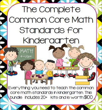 Preview of Growing Mega-Bundle of Math Activities for Kindergarten (Entire Year)