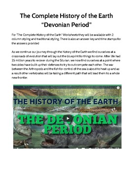 Preview of The Complete History of the Earth “Devonian Period” PDF