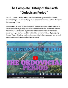 Preview of The Complete History of the Earth “Ordovician Period” PDF