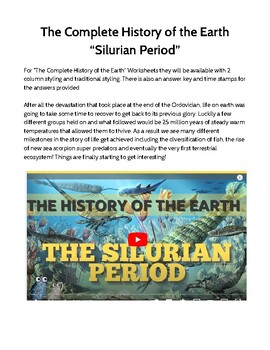 Preview of The Complete History of the Earth “Silurian Period” PDF