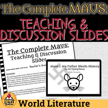 Preview of The Complete Maus by Art Spiegelman Teaching & Discussion Slides | Editable