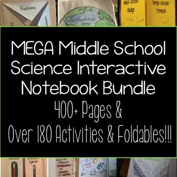 Preview of Science Interactive Notebook Foldable MEGA BUNDLE