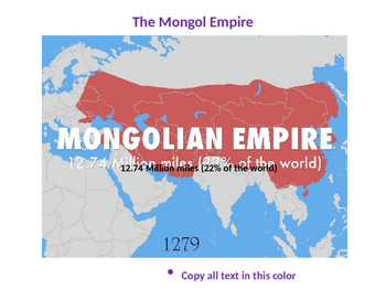 Preview of The Complete Mongol Empire Unit PowerPoint