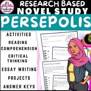 Preview of The Complete Persepolis Marjane Satrapi Novel Study Curriculum/Answer Keys 90pgs