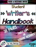 Student Writers Handbook Writing Resource