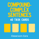 The Compound-Complex Sentence: 40 Task Cards & Posters; Go