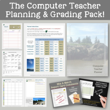 Preview of The Computer Teacher Planning and Grading Pack!